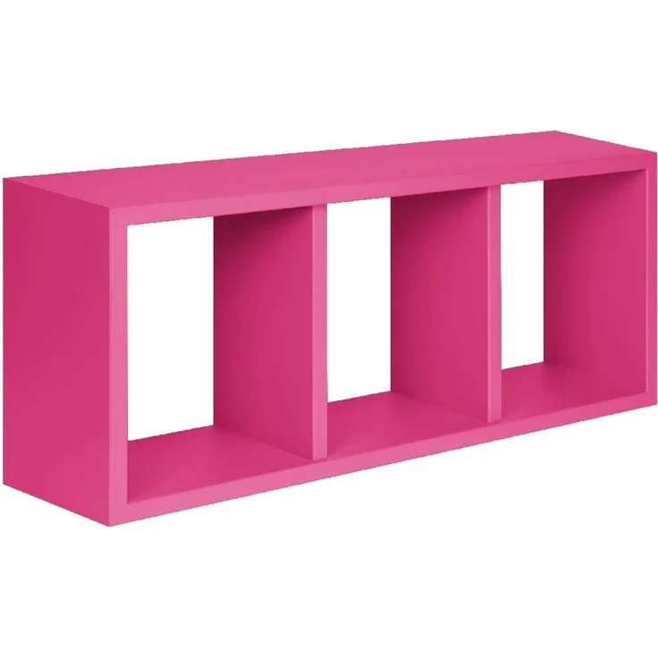 Homemania Tristano Wandregal für Wohnzimmer, Schlafzimmer, Büro, MDF, Fuxia 70 x 30 x 15,5 cm – Bild 1