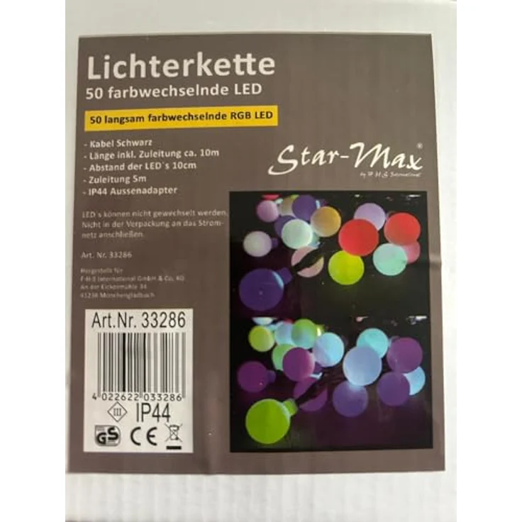 LED Lichterkette mit 50 Farbwechsel-LED – Bild 2