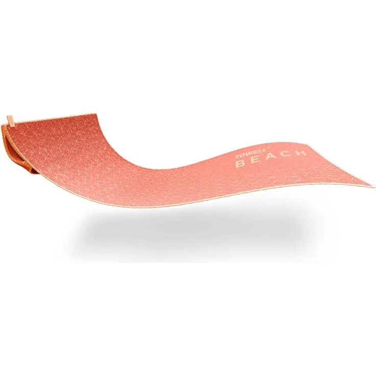 Stryve TOWELL+Beach | Großes Strandhandtuch 180 x 90 cm | Perfektes Urlaubszubehör | inklusive Aufbewahrungstasche | Farben: Grau, Blau, Peach – Bild 1