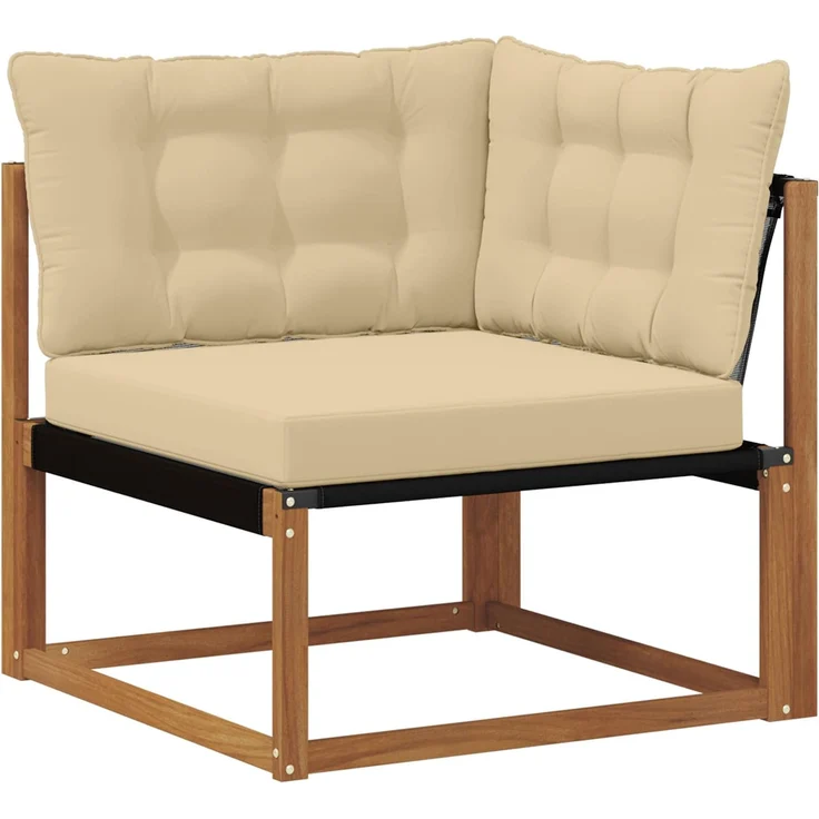 vidaXL Outdoor Ecksofa Massivholz Akazie Natur 900640 – Bild 2