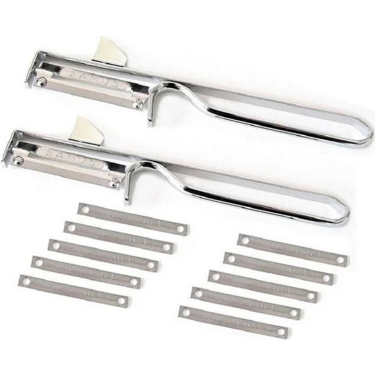 FAMOS | Doppelschäler Set | inklusive Ersatzklingen | effiziente Schäler für makellose Ergebnisse | langlebig & praktisch – Bild 1