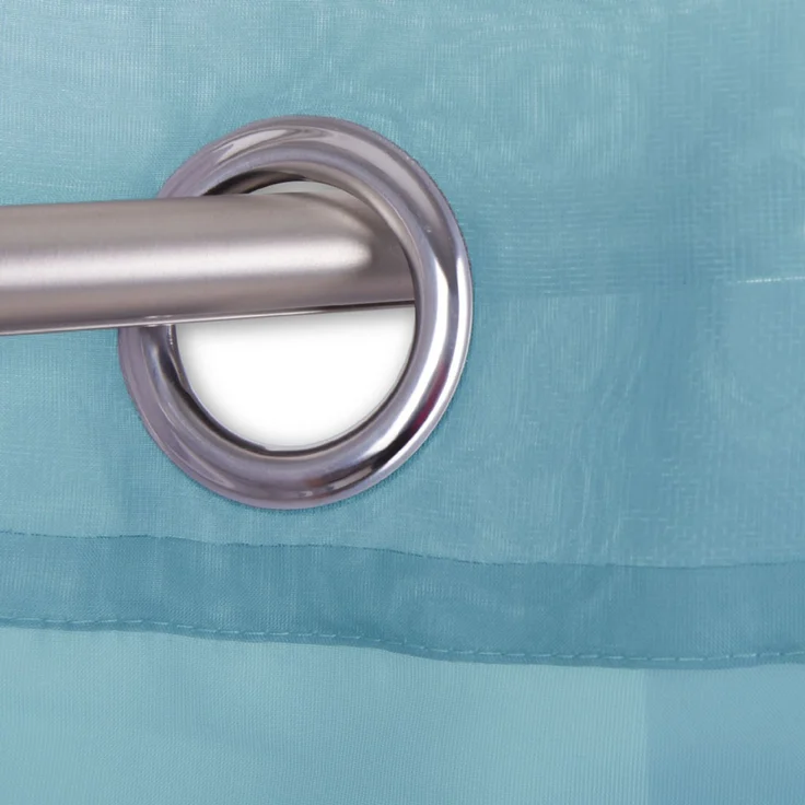 Bestlivings Transparente Türkise Gardine mit Ösen 2er Pack (B140 x L175), viele Varianten erhältlich – Bild 2