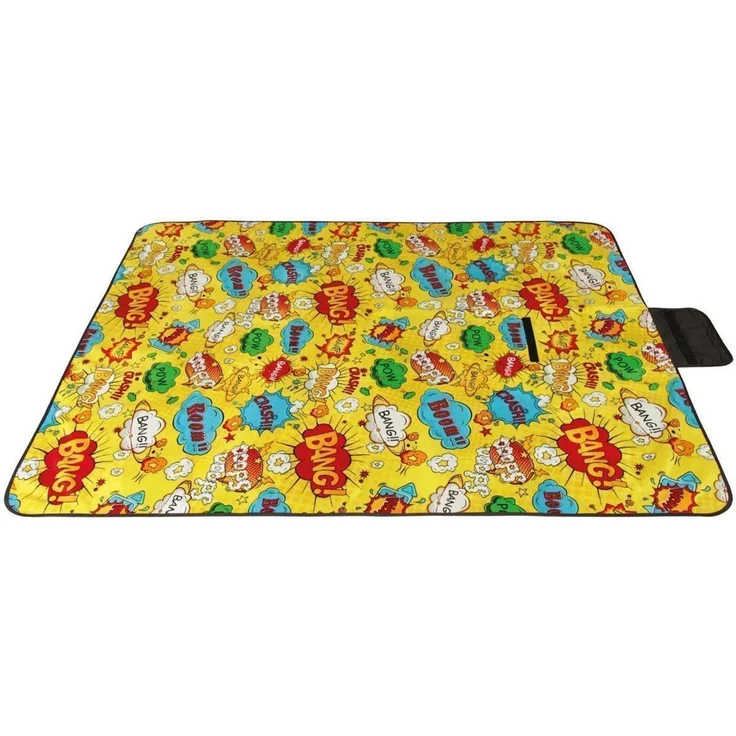 Picknickdecke wasserabw. mit Fotodruck, Auswahl: Größe - 80x120 cm Design - Comic, Stranddecke Kofferraumunterlage Campingdecke – Bild 1