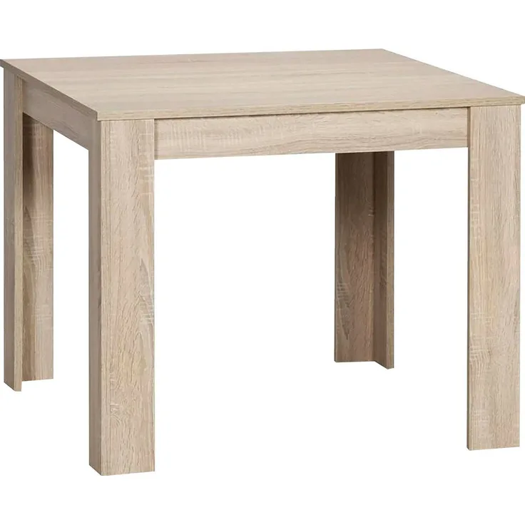 Homexperts 'NICK' Esstisch, Holzwerkstoff Spanplatte Sonoma Eiche, B 90 x H 75 x T 90 cm