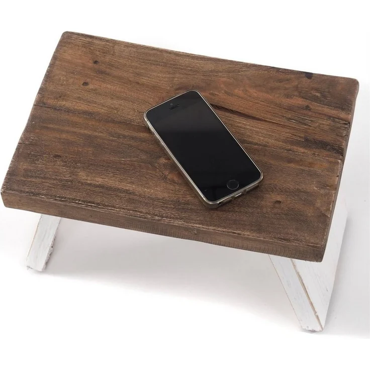 DESIGN DELIGHTS Hocker NOSTALGISCHER FUßHOCKER "SCHEMEL", Altholz massiv, Holzhocker, 05 w – Bild 3
