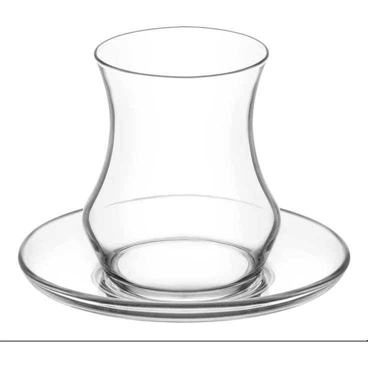 LAV Eda Teegläser-Set 12-teilig mit Untertellern, transparent - 170 ml – Bild 3