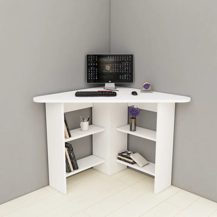 Skye Decor 'Corner - White' Schreibtisch, Weiß, 80 x 73,8 x 80 cm – Bild 3
