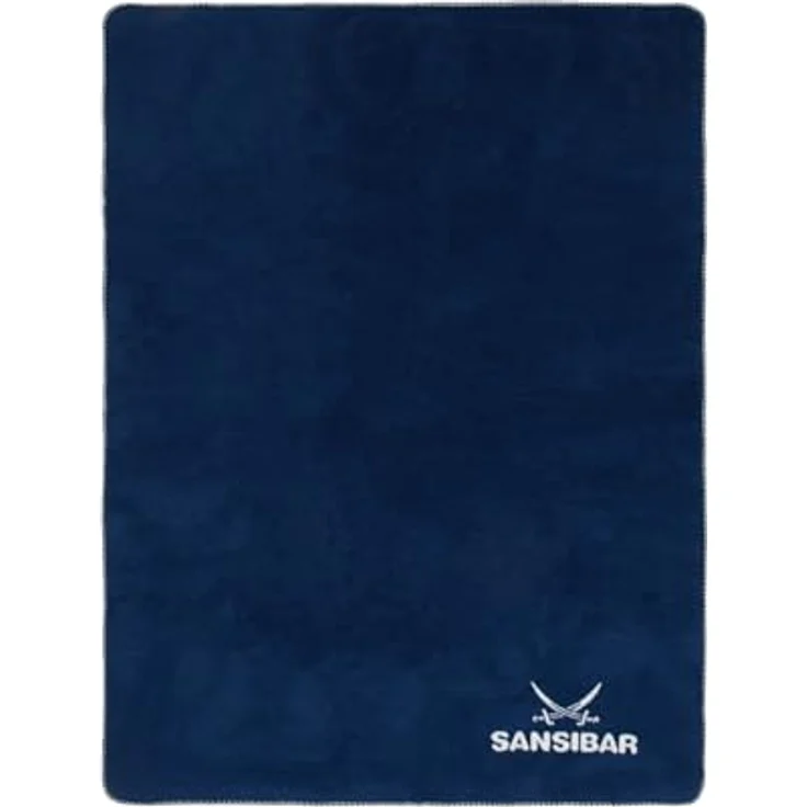 Sansibar 'Doubleface' Wohndecke, Baumwollmischgewebe blau, 150 x 200 – Bild 2