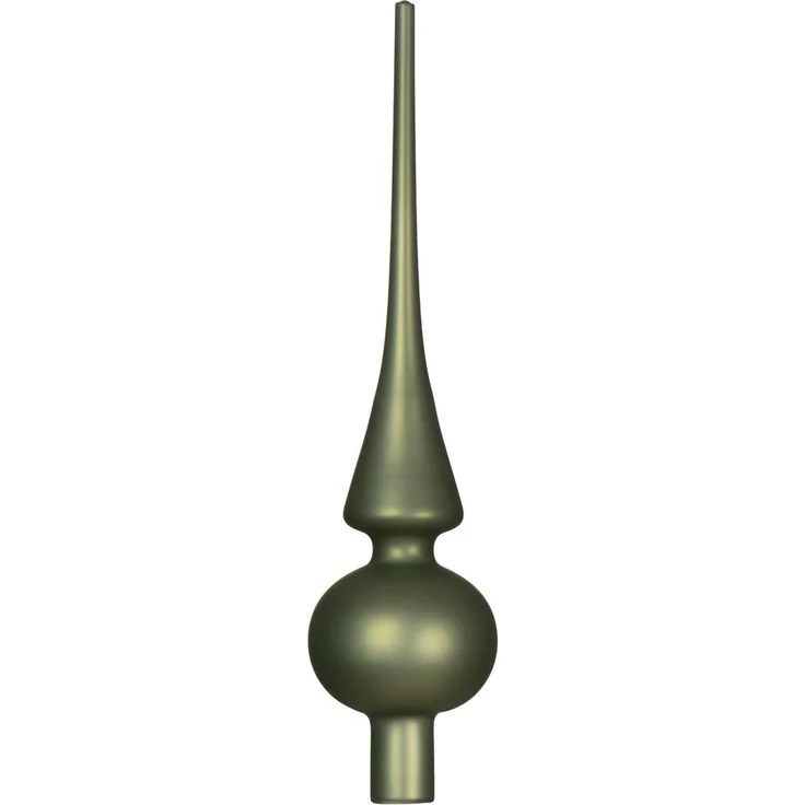 Kaemingk Christbaumspitze, Christbaumspitze Glas 26cm - Rosmarin matt