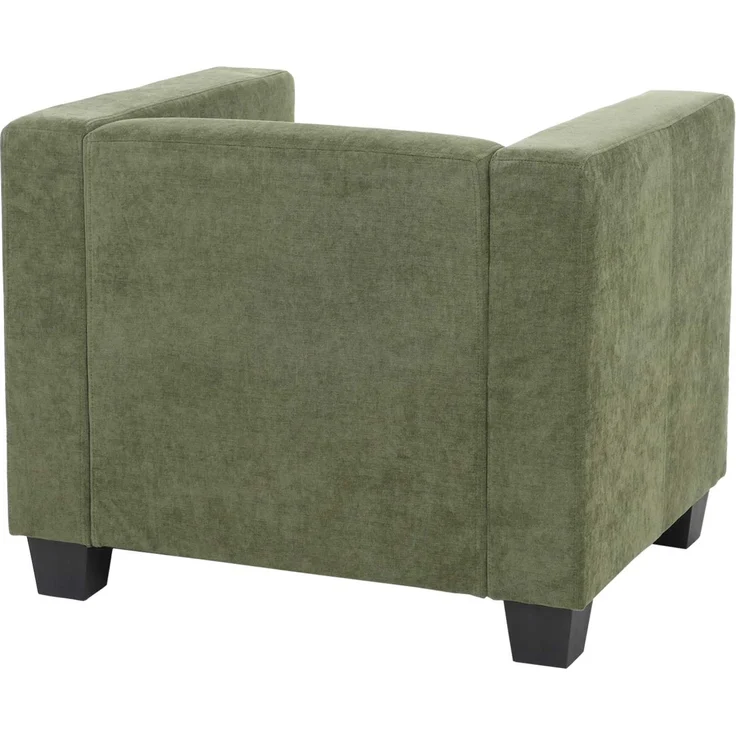 Sessel Lille, Loungesessel Polster-/Cocktailsessel, Nosagfederung Stoff/Textil Chenille (260g/m²) ~ grün – Bild 7