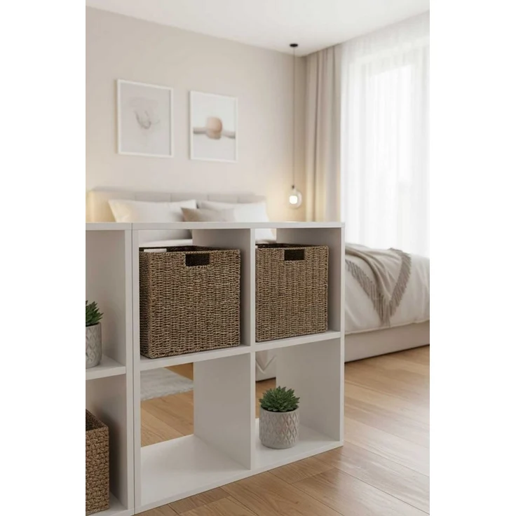 VIVANNO Regalkorb 2er Set Regalkorb Schrankkorb Seegras "Segra", Natur – Bild 1