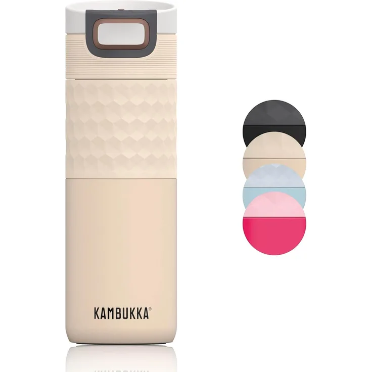 Kambukka Trinkbecher 500 ml Etna Grip Barely Beige Edelstahl