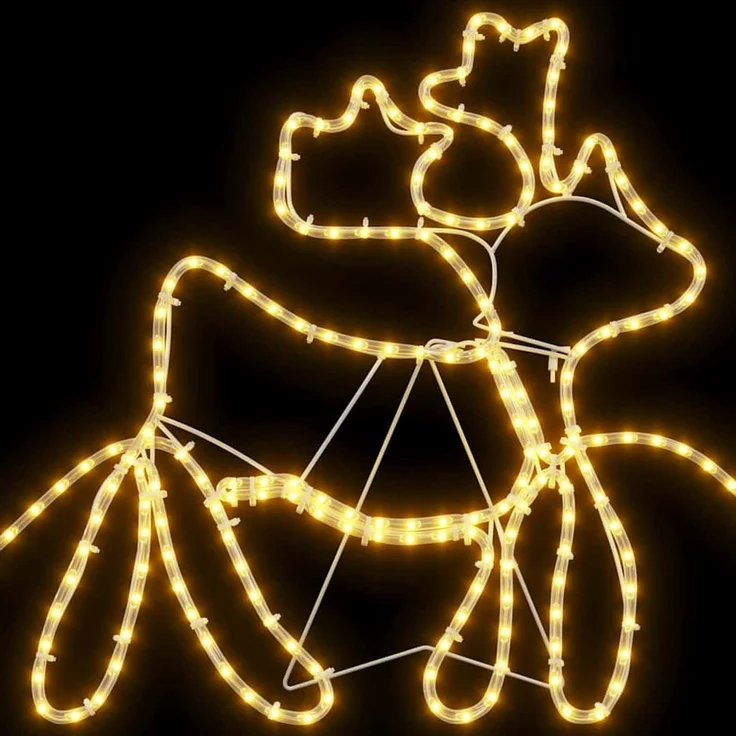 vidaXL Weihnachtsdekoration Mehrfarbig 69 x 79 cm PVC 42019617 – Bild 10