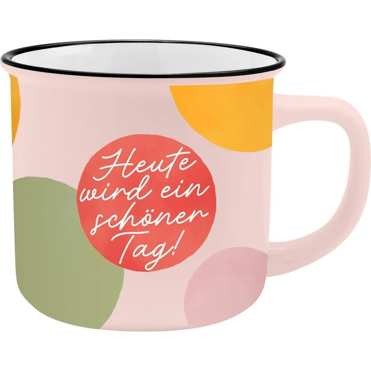 GRUSS & CO XL-Becher Motiv "Heute" | Lieblingsbecher aus Porzellan, Tasse mit Spruch, 55 cl, mit Geschenkbanderole | Geschenk zum Geburtstag | 74180 – Bild 1