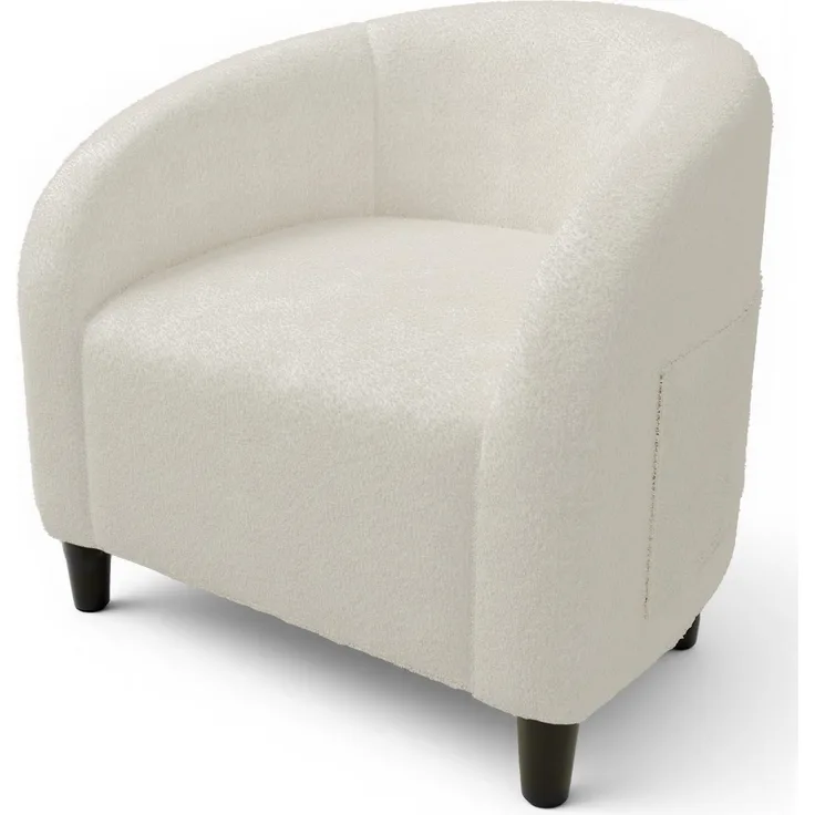 GarveeHome Sessel Wohnzimmer Loungesessel Relaxsessel, Lesesessel mit Leinenoptik, Polstersessel für Schlafzimmer，Akzentstuhl mit Samtstoff