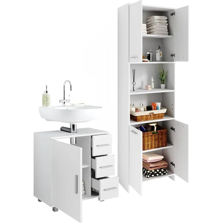 Badmöbel-Set Maris Weiß 2-teilig Vicco – Bild 7