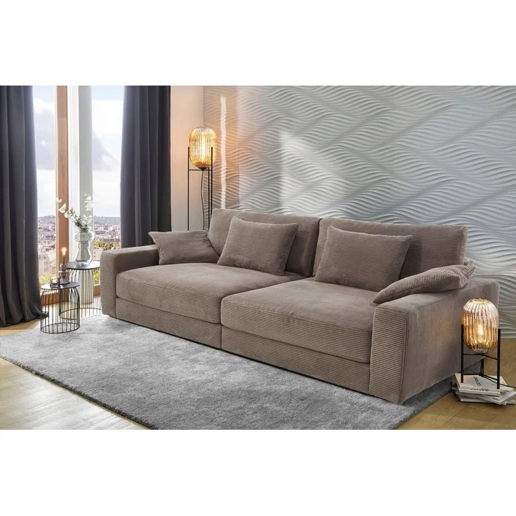 Jockenhöfer Gruppe Big-Sofa Milano XXL, B: 290 cm, mit Zierkissen, Relaxfläche 120x240 cm, Federkern – Bild 5