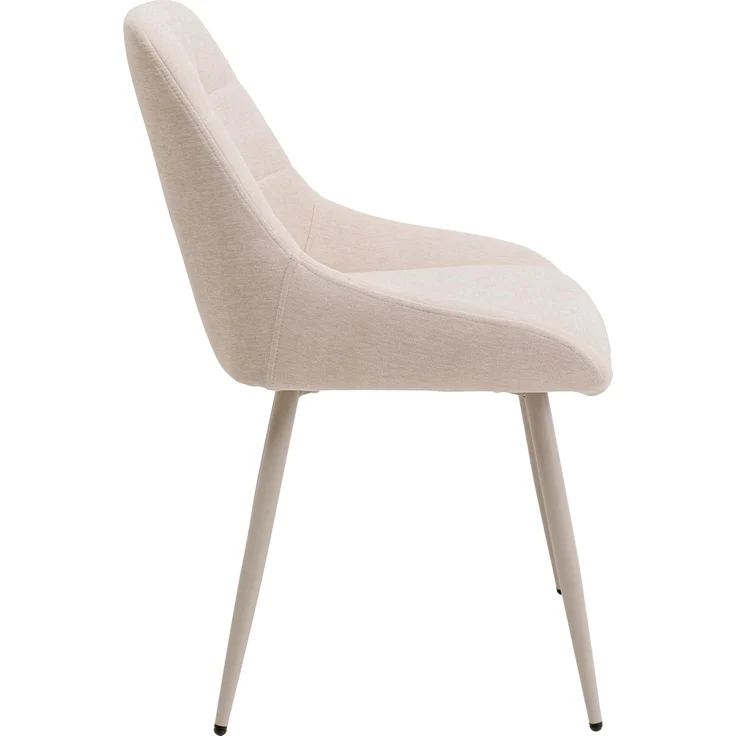 Kare Design Stuhl Rubina, Greige, Creme, elegant, 48 cm Sitzhöhe, Esszimmerstuhl, Polsterstuhl, Wohnzimmer, 88 x 49 x 59 cm (H/B/T) – Bild 4