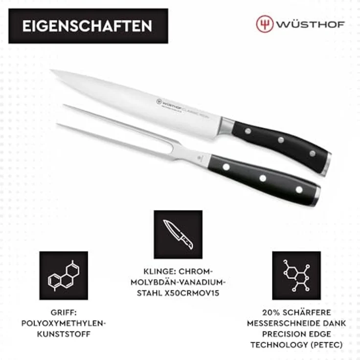 Wüsthof Classic Ikon Tranchierbesteck mit 2 Artikeln – Bild 4
