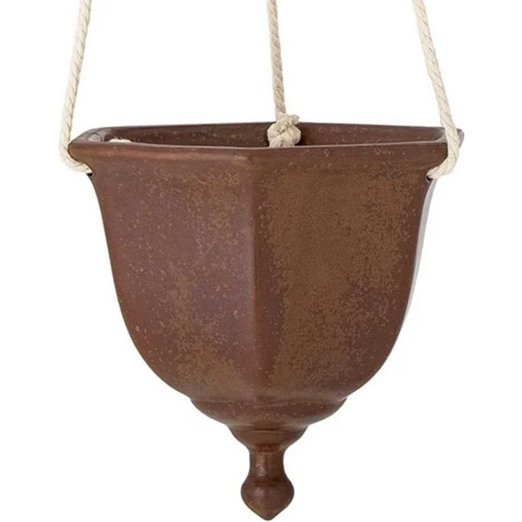 Bloomingville Blumentopf Bloomingville Blumentopf Hänger ANGI Braun 13x11 cm – Bild 2