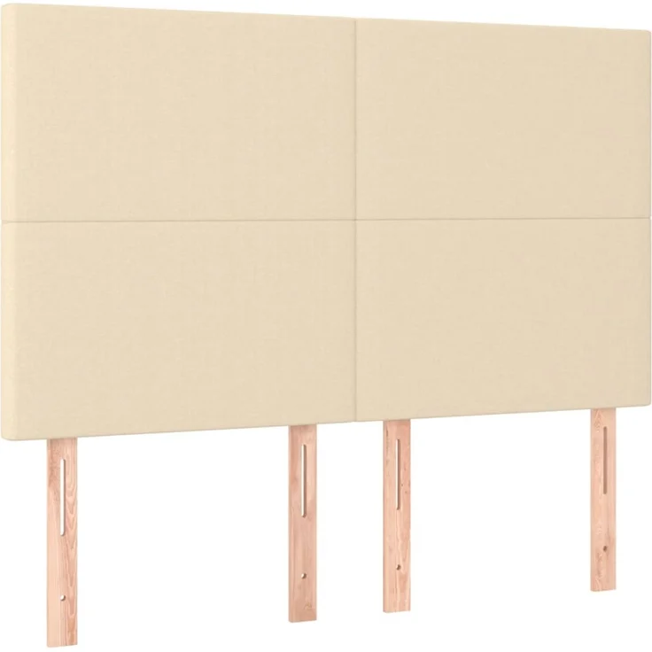 vidaXL Kopfteile 4 Stk. Creme 72 x 5 x 78/88 cm Stoff 3116055 – Bild 2