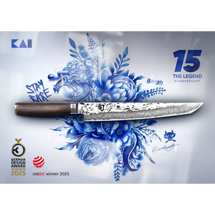 KAI Shun Premier Tim Mälzer Tanto Slicer TDM-1785 25,5 cm - limitiert und Tim Mälzer Kochbuch Kitchen Impossible – Bild 4