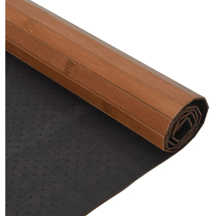 vidaXL Teppich Rechteckig Braun 60x100 cm Bambus 376710 – Bild 5