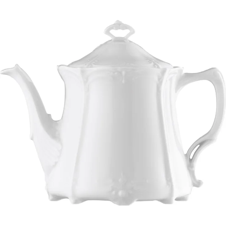 Hutschenreuther Baronesse Teekanne, Servierkanne, Estelle Weiß, Porzellan, 1 L, 14230