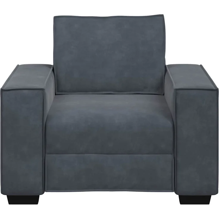 vidaXL Sessel Dunkelgrau 100x78x84 cm Samt 4105001 – Bild 3