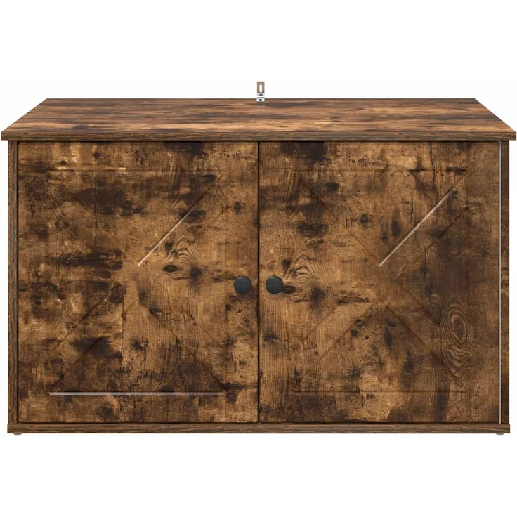 vidaXL Katzenhaus Geräucherte Eiche 85 x 55 x 50 cm Holzwerkstoff 8000730 – Bild 7