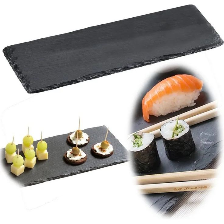 Buffetplatte aus Schiefer - 38 x 13cm