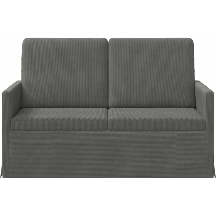 vidaXL 2-Sitzer Sofa Dunkelgrau 130 x 81 x 82 cm Cordstoff 42041068 – Bild 3