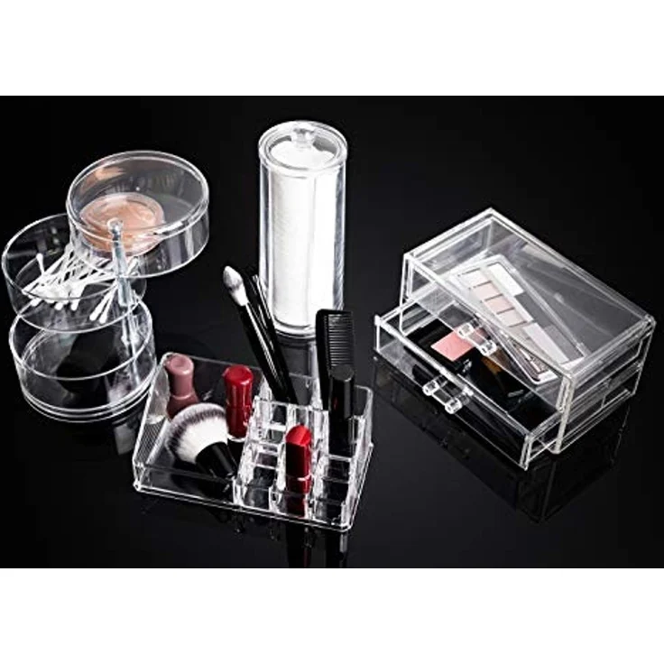 axentia Make-Up Organizer Kosmetik-Organizer, Kunststoff, 9 Fächer 129598, 1-tlg. – Bild 3