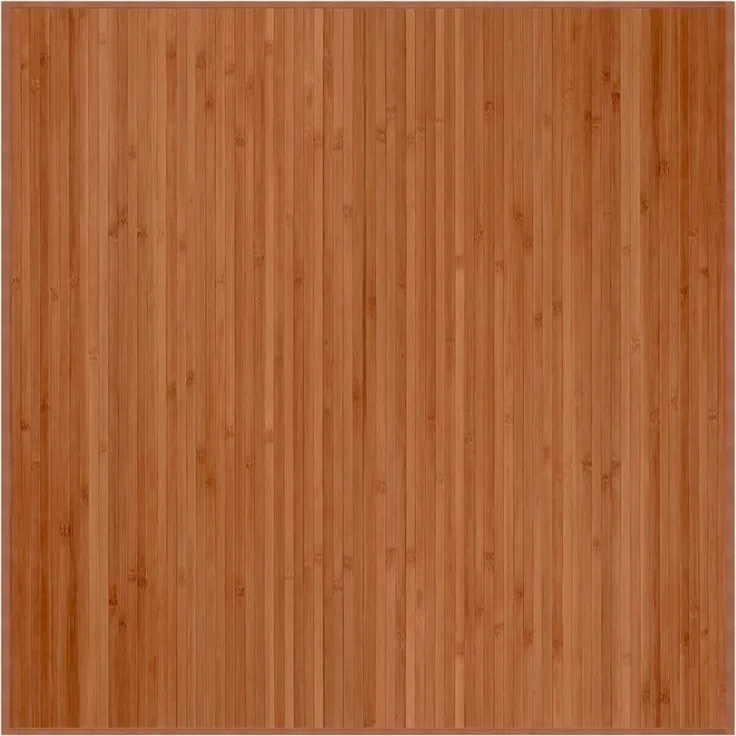 vidaXL Teppich Quadratisch Braun 100x100 cm Bambus 376938