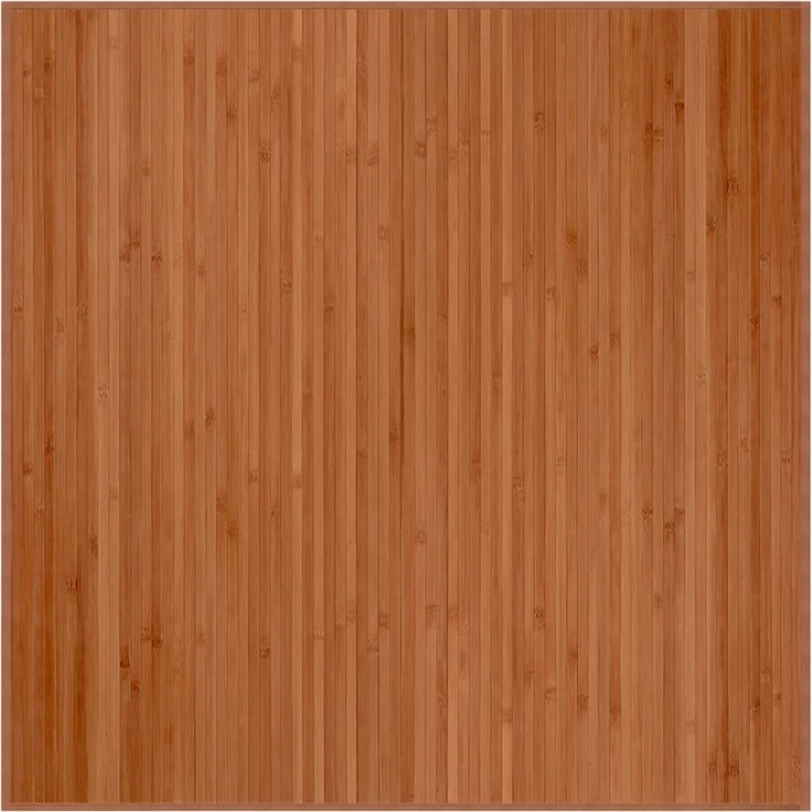 vidaXL Teppich Quadratisch Braun 100x100 cm Bambus 376938 – Bild 1