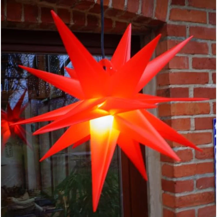 Guru-Shop LED-Stern für außen 3D Außenstern Kaspar, Weihnachtsstern,., Leuchtmittel inklusive – Bild 8