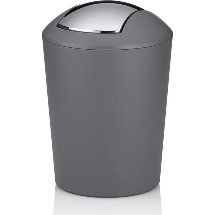 kela 'Marta' Kosmetikeimer, Deckel abnehmbar, Kunststoff, 5 Liter, Grau – Bild 4