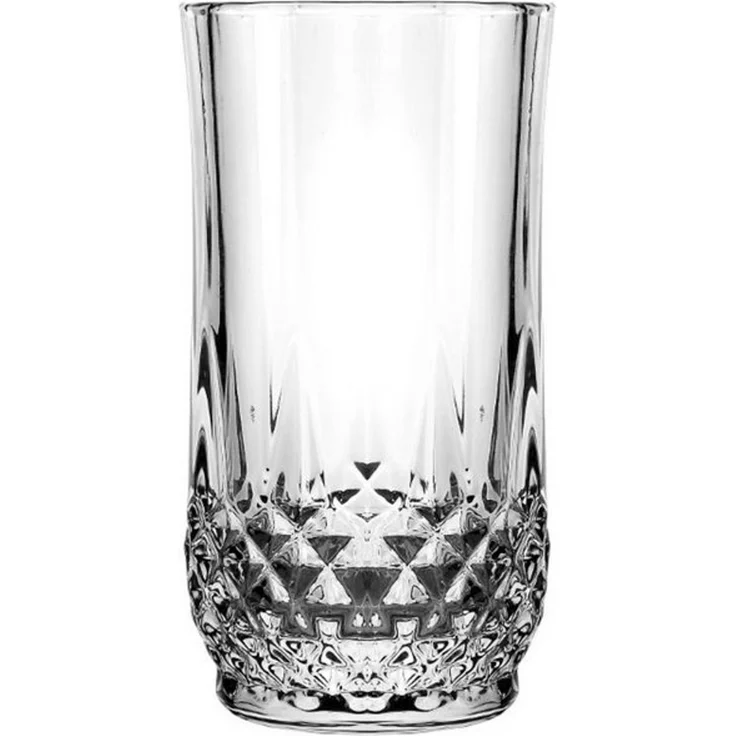 6er Trinkgläser Set 235ml in Transparent - Vintage-Retro Design – Bild 3