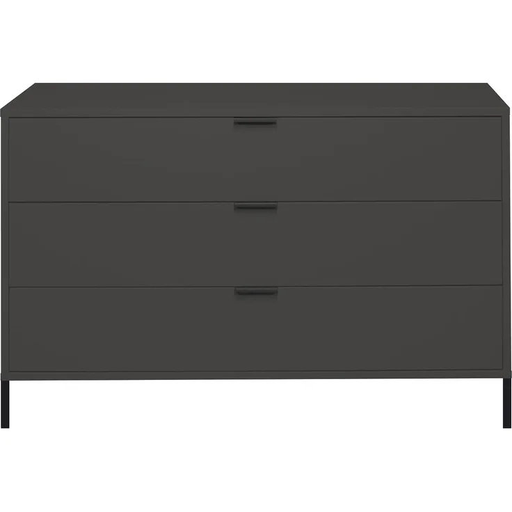 Kommode Erna 119x45x82 Anthrazit matt Lack 14714-Q