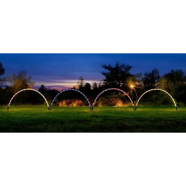 Star-Max LED Zaunleuchte RGB - Farbwechsel, Fernbedienung & Timer | 96 RGB LEDs für Innen & Außen