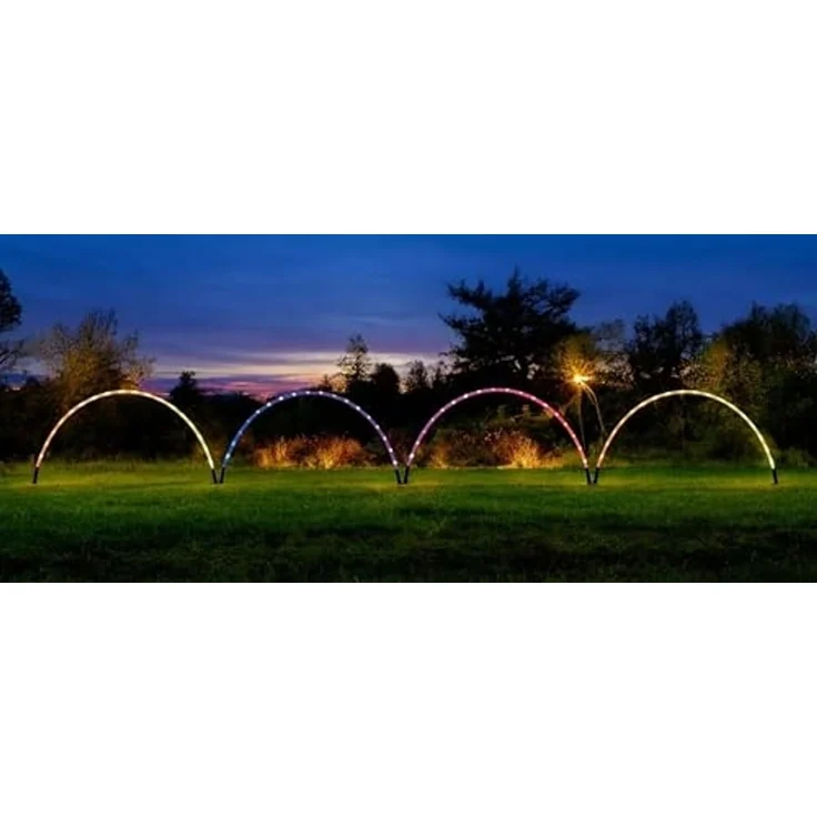 Star-Max LED Zaunleuchte RGB - Farbwechsel, Fernbedienung & Timer | 96 RGB LEDs für Innen & Außen – Bild 1