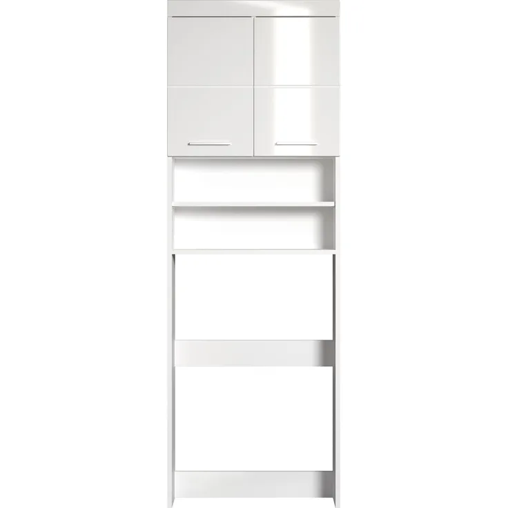 Trendteam 'Amanda' Waschmaschinenschrank, Holz, 187 x 24 x 63 cm, Weiß Hochglanz