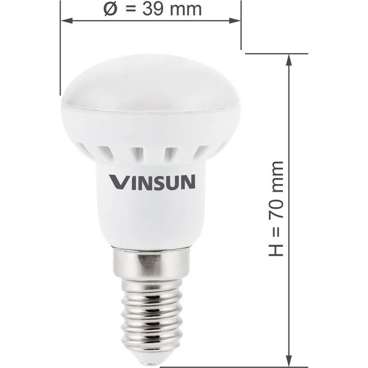 Vinsun LED-Leuchtmittel LED Lampe E14 R39 3W 230V Leuchtmittel Reflektorlampe - 10er Pack – Bild 3