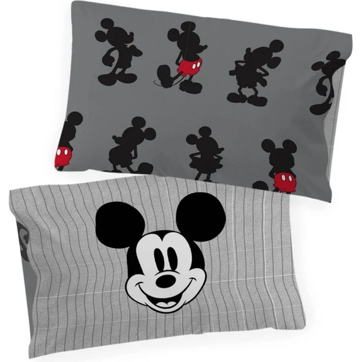 Disney Kinderbettwäsche Disney Mickey Mouse Bettbezug-Set 135x200 cm + Kissenbezug 80x80 cm, Washed Cotton, 2 teilig, 100 % Baumwolle, maschinenwaschbar, wendbar – Bild 3