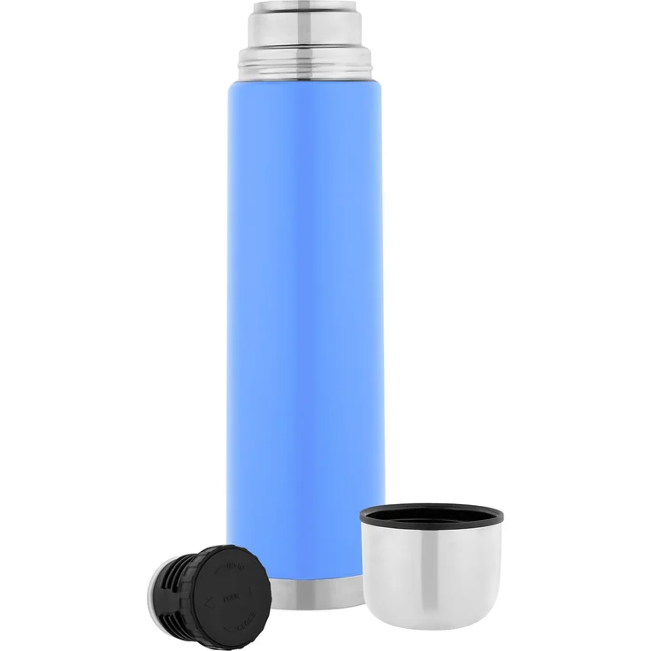Isolierflasche 1 L , farbig Hellblau – Bild 3