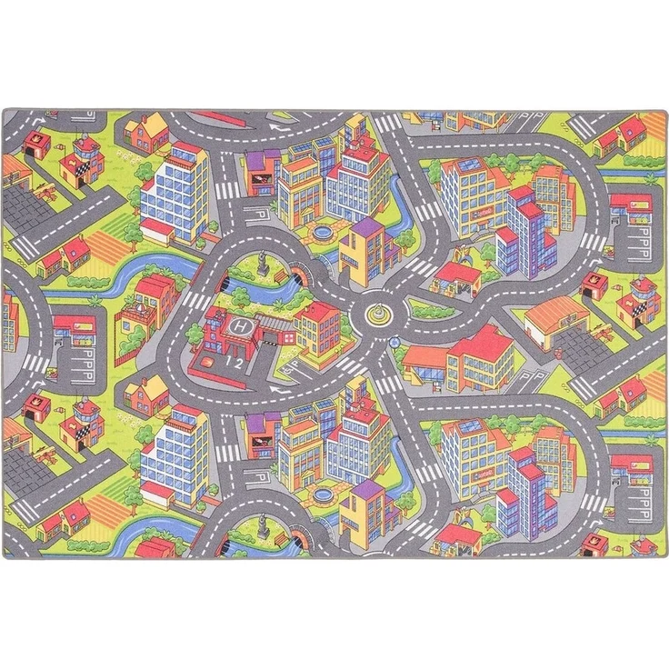 Snapstyle Kinderteppich Kinder Spiel Teppich Little Town 3D, Rechteckig, Höhe: 4 mm – Bild 5