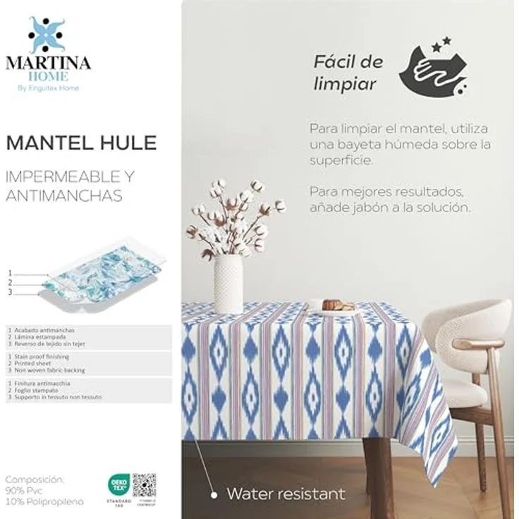 Martina Home Wachstuch-Tischdecke Mallorqui, Mehrfarbig, 180 x 140 cm – Bild 5