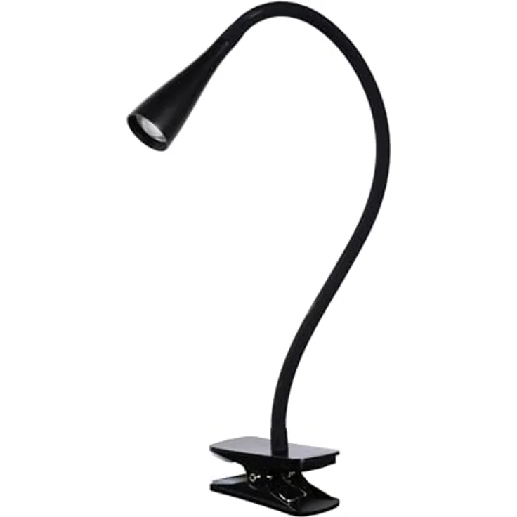 LUCIDE ZOZY Klemmleuchte, LED 3 StepDim 1x4W 3000K, höhenverstellbar, Schwarz – Bild 2