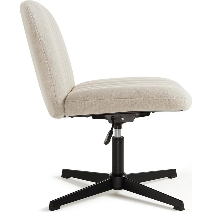IWMH Bürostuhl Beige Höhenverstellbar Stoffpolsterung – Bild 4
