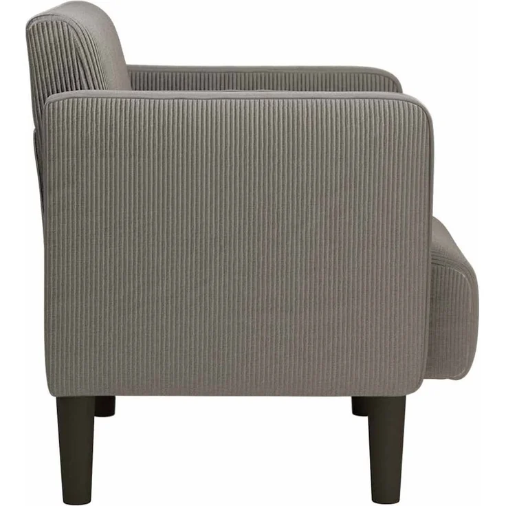 vidaXL Sessel mit Armlehnen Hellgrau 54 cm Cordstoff 4100515 – Bild 3